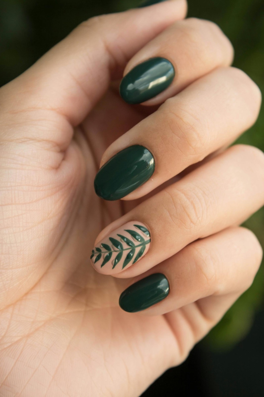Nail art végétal